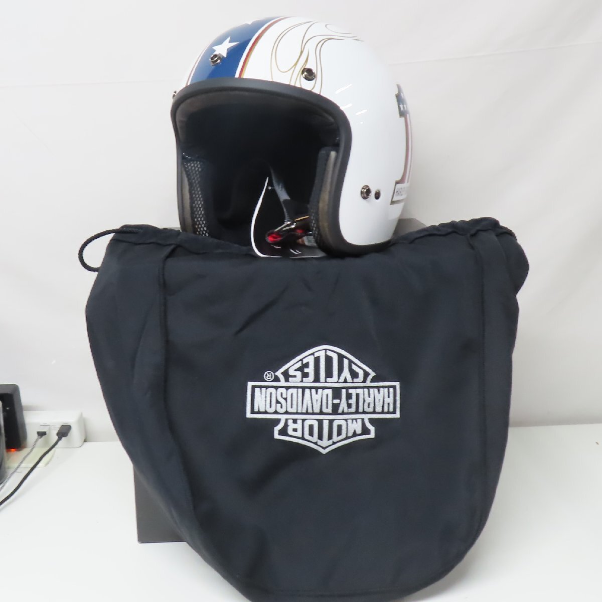 【新品未使用】【美品】Arai×Harley Davidson アライ×ハーレーダビッドソン Classic SW ジェットヘルメット XLサイズ コラボ バイク 二輪_画像1