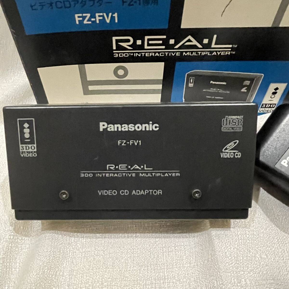 パナソニック 3DO REAL ビデオCDアダプター FZ-FV1 箱・ACアダプター付き Panasonic VIDEO 松下電器 リアル レトロゲーム 互換機 POLYMEGA _画像2