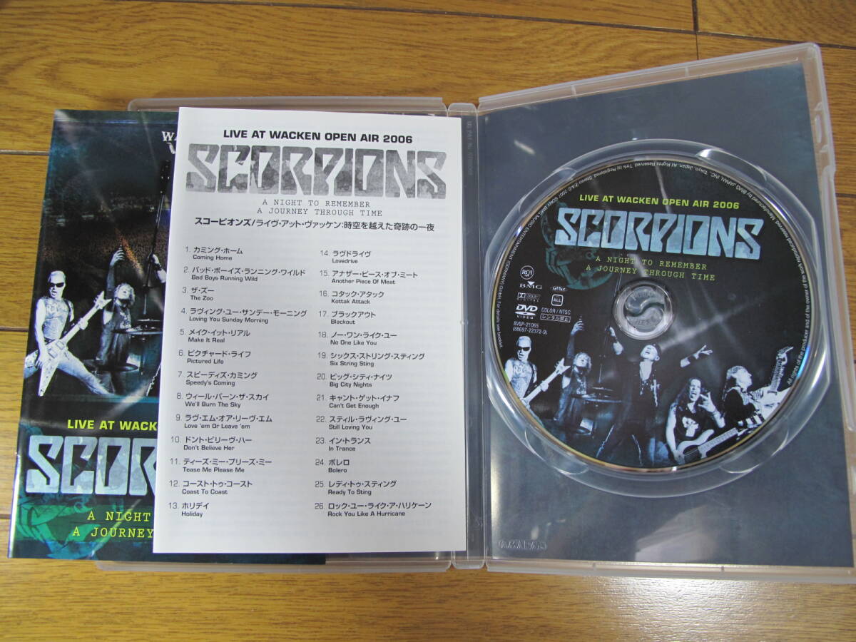  Scorpion zSCORPIONS DVD domestic record LIVE AT WACKEN OPEN AIR 2006 live * at *va ticket space-time . to cross . wonderful one night prompt decision 