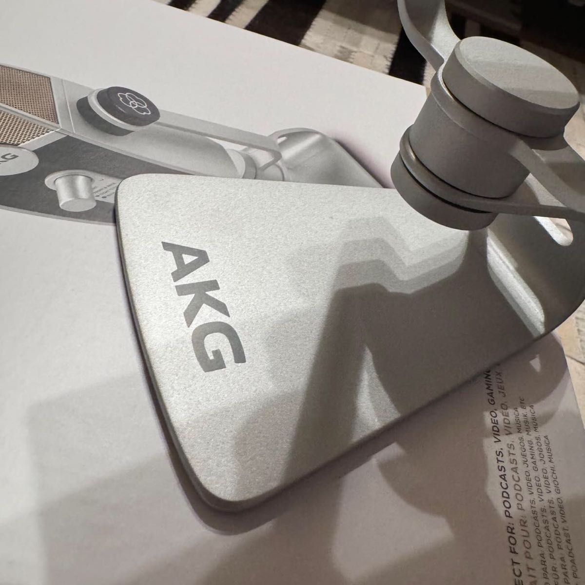 良品 AKG アーカーゲー LYRA USBマイク コンデンサーマイク 付属品有 動作確認済み リラ アカゲ 2023年12月購入