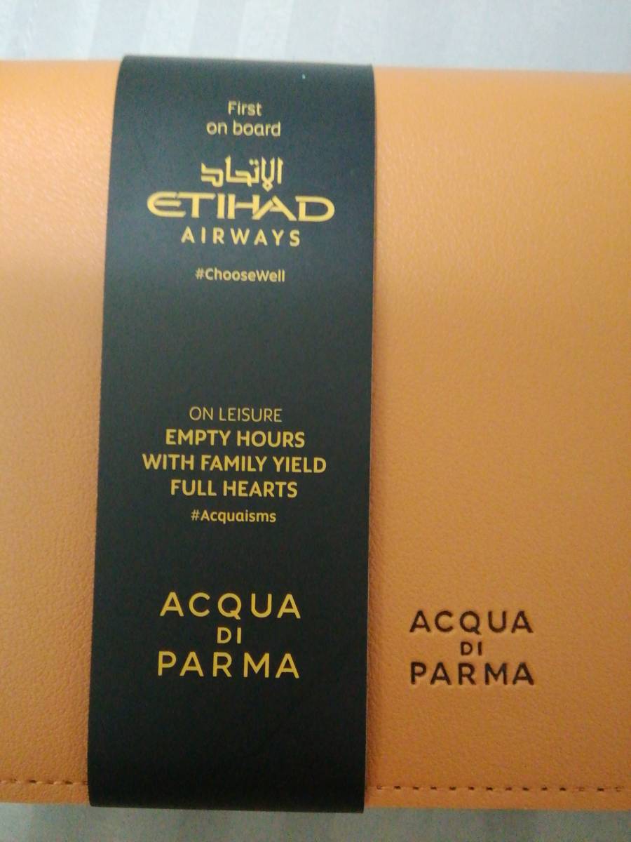 ETIHAD AIRWAYS エティハド航空 ビジネスクラス アメニティ ACQUA DI PARMA アクアディパルマ 瓶入り_画像1