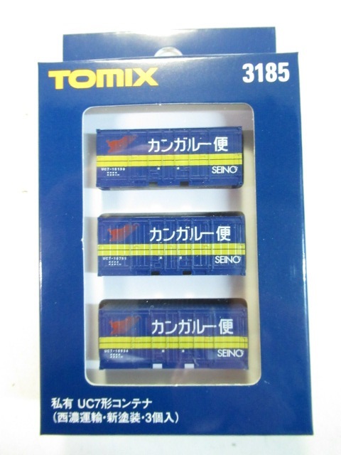 TOMIX　3185　UC7形コンテナ　西濃運輸・新塗装　3個入_画像1