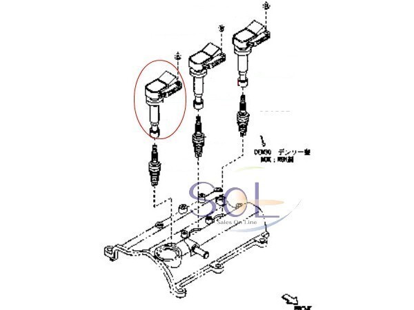 ダイハツ YRV(M200G) オプティ(L800S L810S) アトレー(S320G S330G S220V S220G S230V S230G) イグニッションコイル 90048-52126_画像2