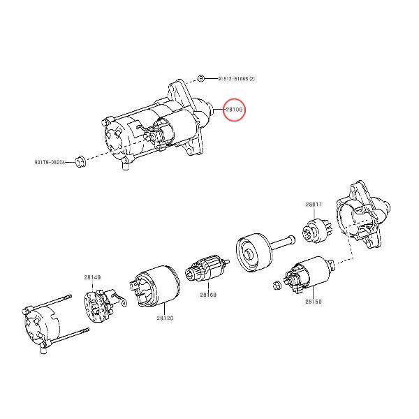 コア返却不要 リビルト品 スターター マツダ キャロル AA6PA AA6RA AC6P AC6R HB12S HB22S HB23S HB24S HB25S 1A10-18-400 出荷締切18時_画像5