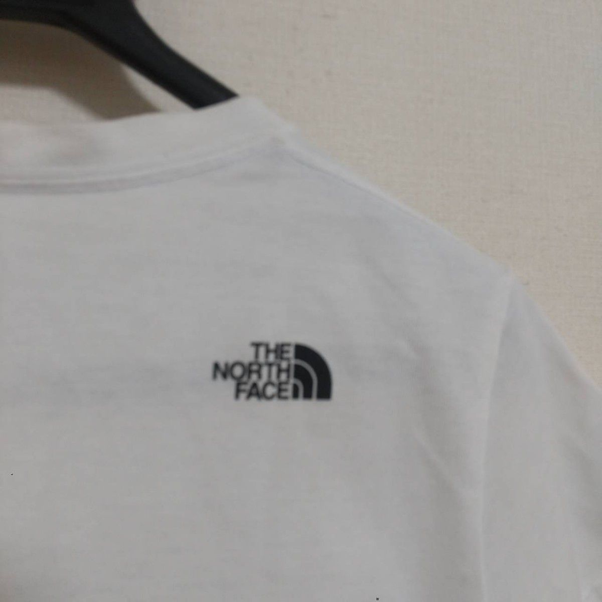 【前後ロゴ】THE NORTH FACE ザ・ノース・フェイス レディース ホワイト 半袖 Tシャツ M