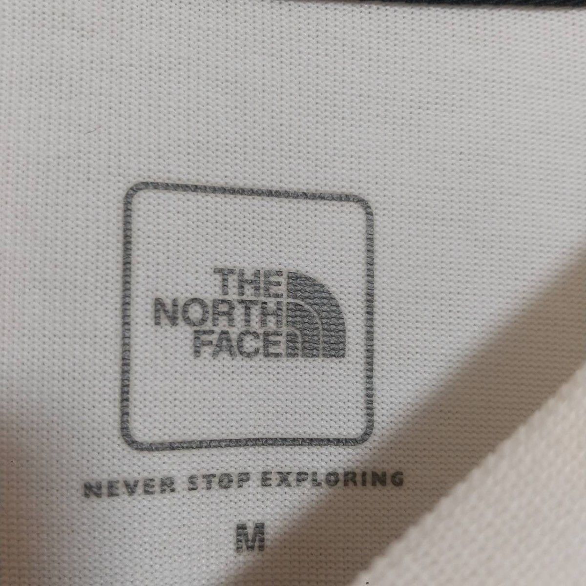 【前後ロゴ】THE NORTH FACE ザ・ノース・フェイス レディース ホワイト 半袖 Tシャツ M