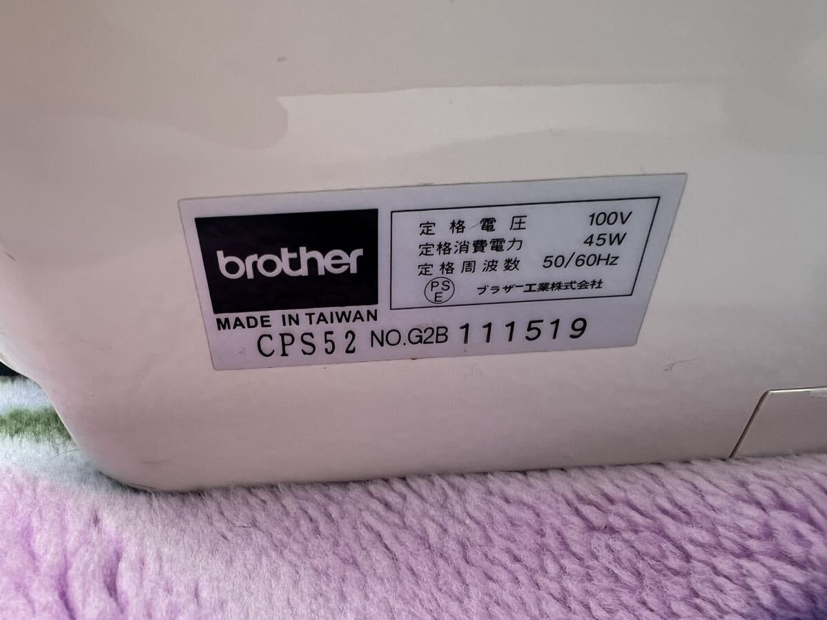 brother ブラザー BC-6000 コンピューターミシン CPS52 裁縫 刺繍 ハンドクラフト 現状売り切り_画像7