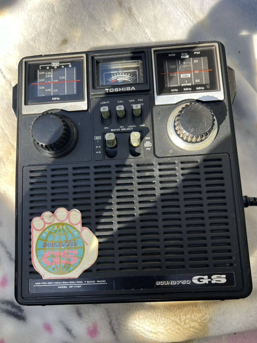 TOSHIBA Toshiba RP-775F SOUND 750 GS radio that time thing Showa Retro present condition selling out 