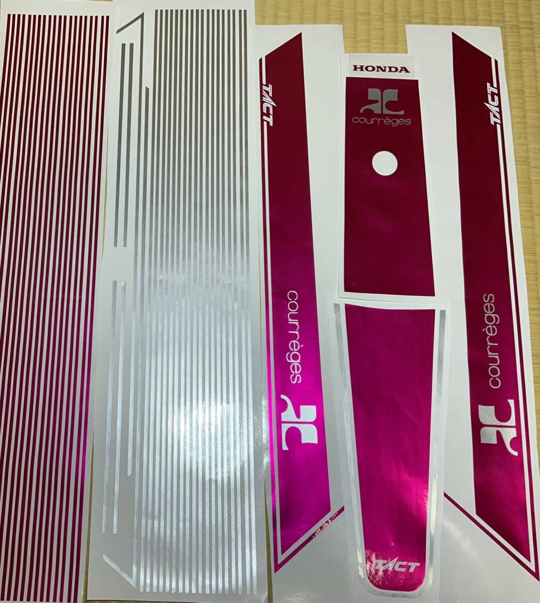 クレタク デカール 前期タイプ メタリックピンク×シルバー クレタク デカール 前期タイプ メタリックピンク×シルバー