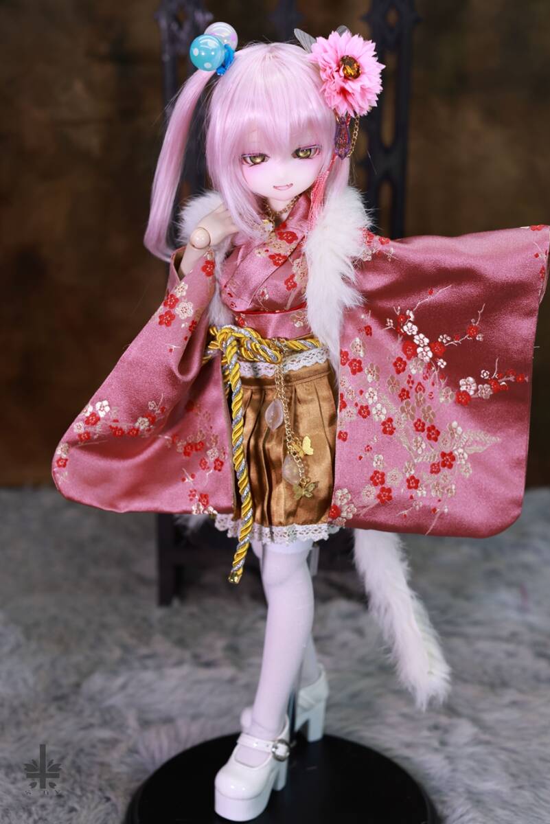 人気を誇る 「桜本屋」華麗短い和服《華恋》(絹織物)★★ONE OFF★★ ミニドルフィードリーム MDD-S/M/L胸 その他