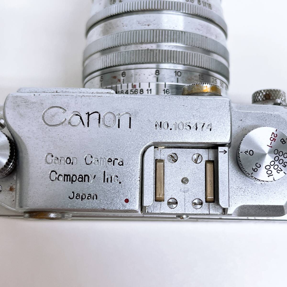 コレクター放出品 キャノン Canon レンジファインダーカメラ フィルムカメラ 動作未確認 中古の画像8