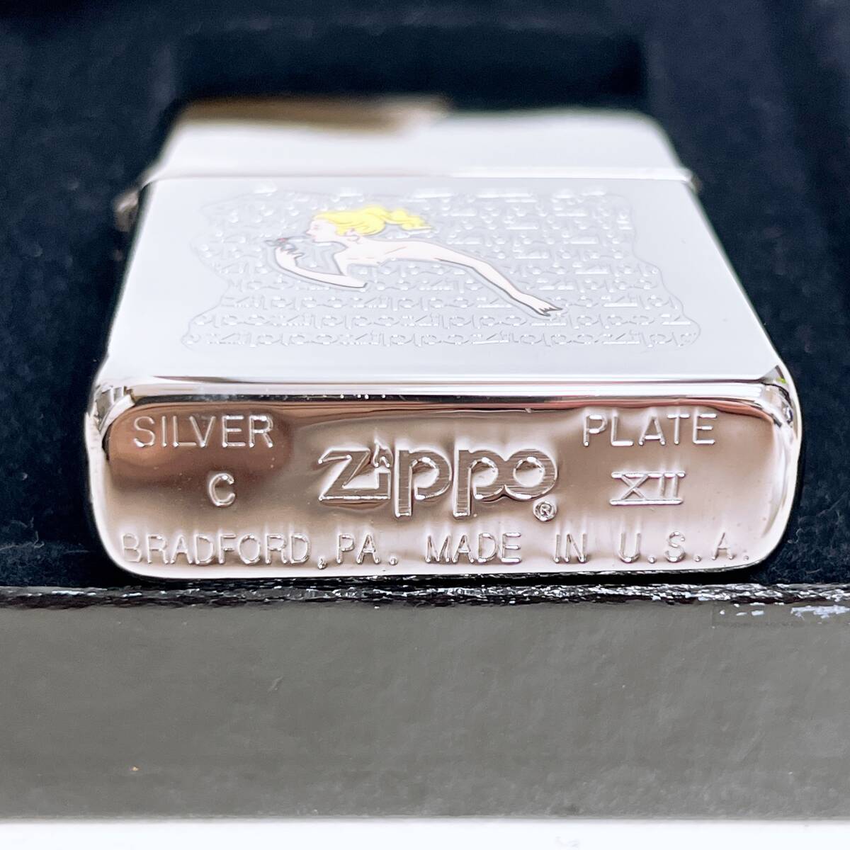 2点セット　まとめ売り　未使用　シルバープレート　銀仕上げ　1996年製　Windy　ウィンディ　ZIPPO　ジッポー　オイルライター_画像4