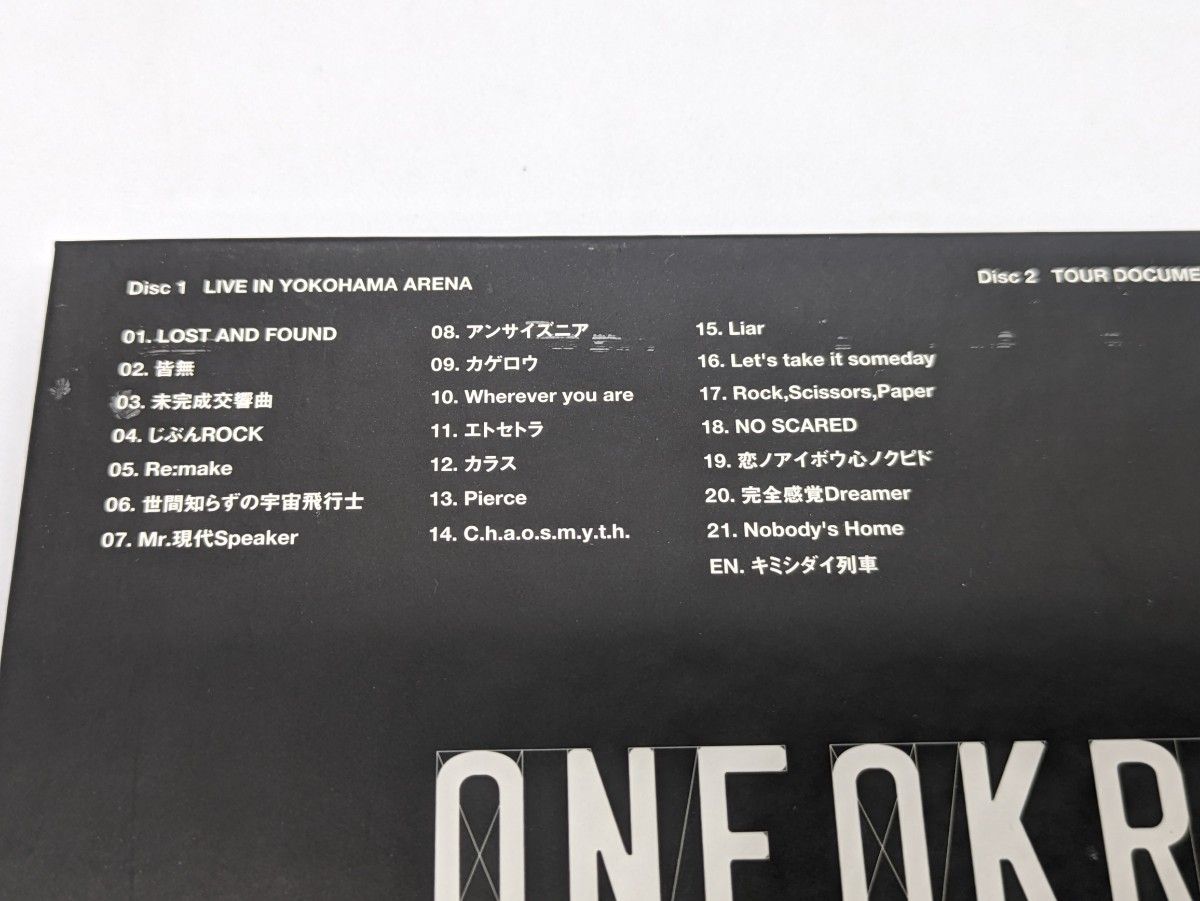 ONE OK ROCK　残響リファレンス　TOUR in YOKOHAMA ARENA　ステッカー付　ワンオクロック　DVD