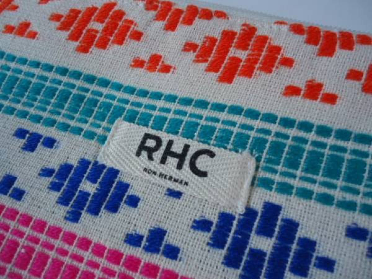 新品 本物 ロンハーマンRHCタグ付きネイティブ柄刺繍 フリンジクラッチバッグ 少数生産 Ron Herman神戸店購入