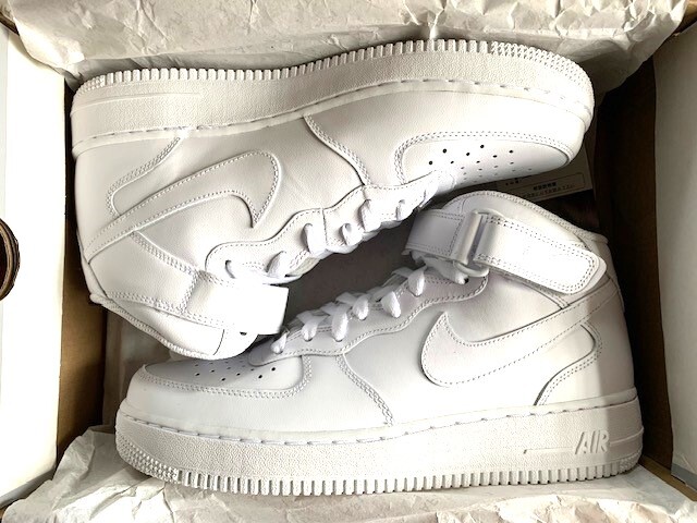 ★★★新品未使用！！NIKE　AIR　FORCE1　MID‘07　ALL　WHITE　27.0（９）★★★_画像5