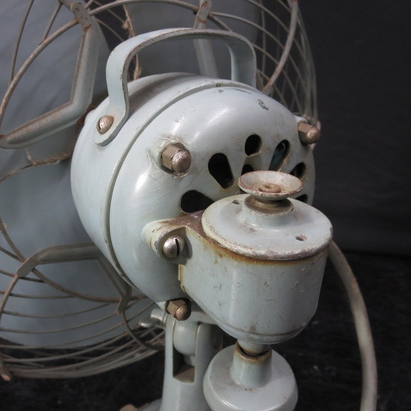 1* animation entering * antique electric fan Toshiba Shibaura factory AD-F30R-2 4 sheets wings 30cm operation goods *12