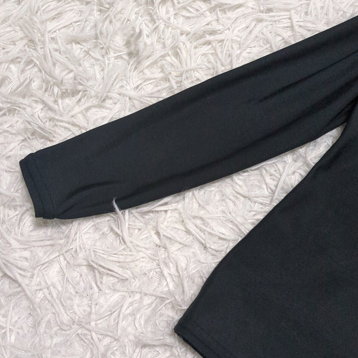 【送料無料】DIADORA ディアドラ ロングスリーブインナー 130cm ロゴ 黒 キッズ 子供服の画像4