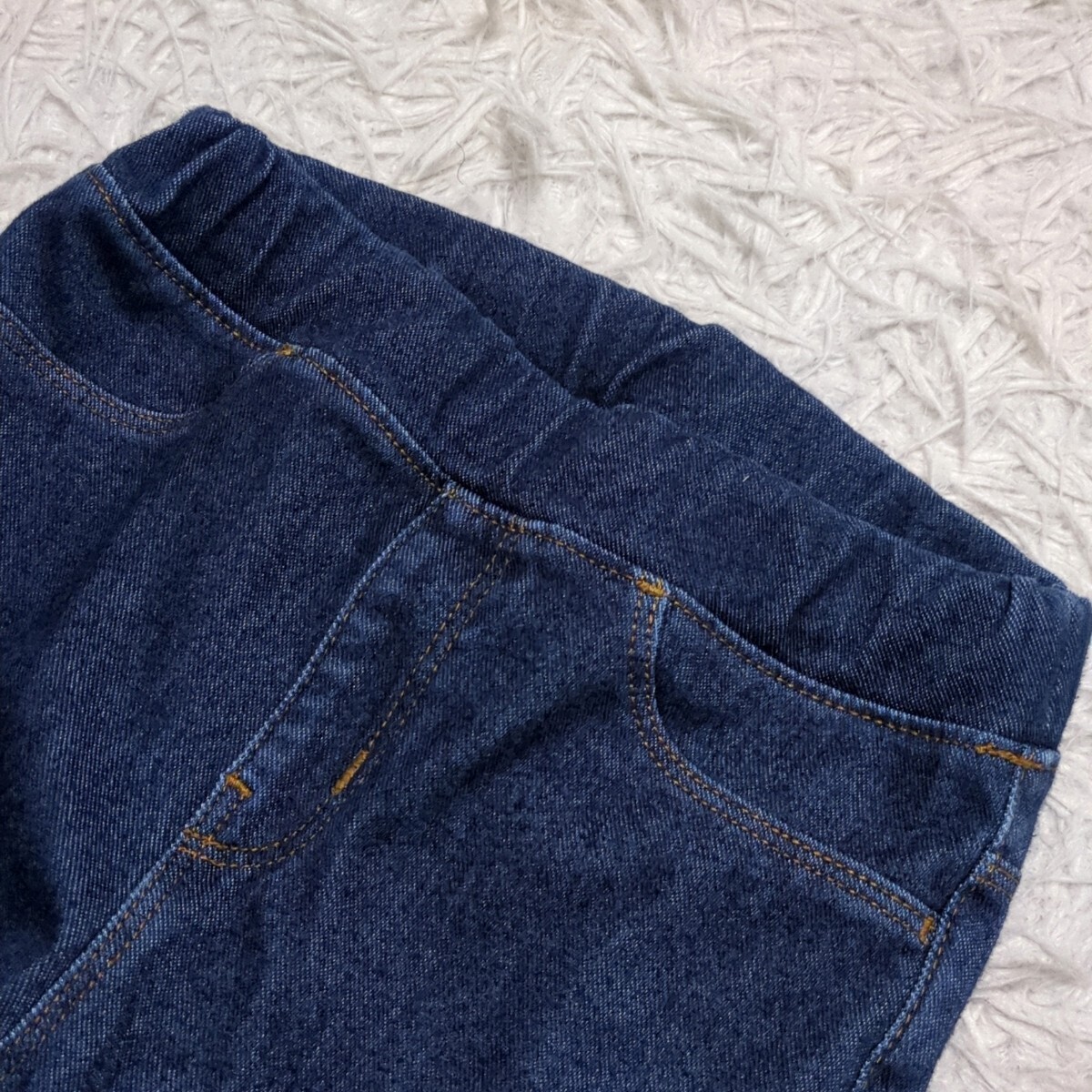 【送料無料】無印良品 ストレッチ パンツ 90cm ウエストゴム ベビー 子供服の画像3