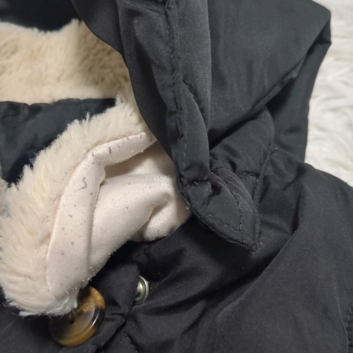 【送料無料】Petitmain プティマイン ジャケット アウター 80㎝ フード取り外し可 黒 ベビー 子供服の画像4
