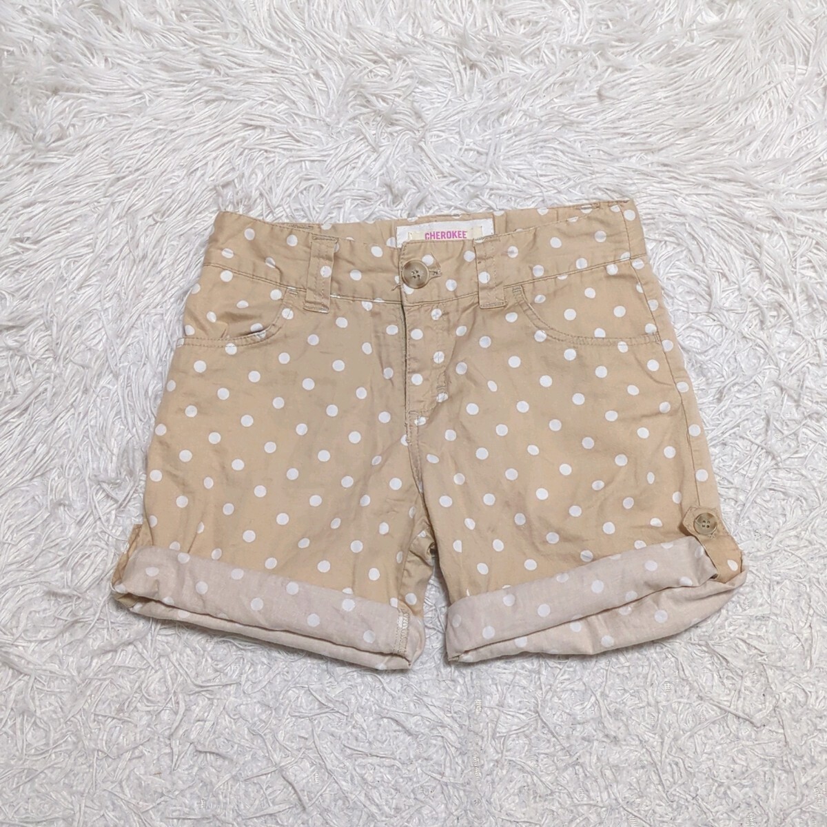 [ free shipping ]CHEROKEE short pants show bread 140cm polka dot dot Kids child clothes 