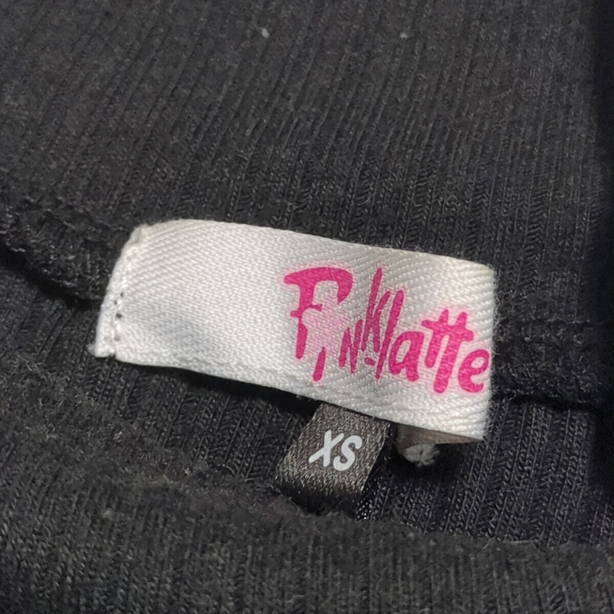 【送料無料】Pinklatte　ピンクラテ　薄手　ニット　150cm　XS　黒　ブラック　キッズ　子供服_画像5