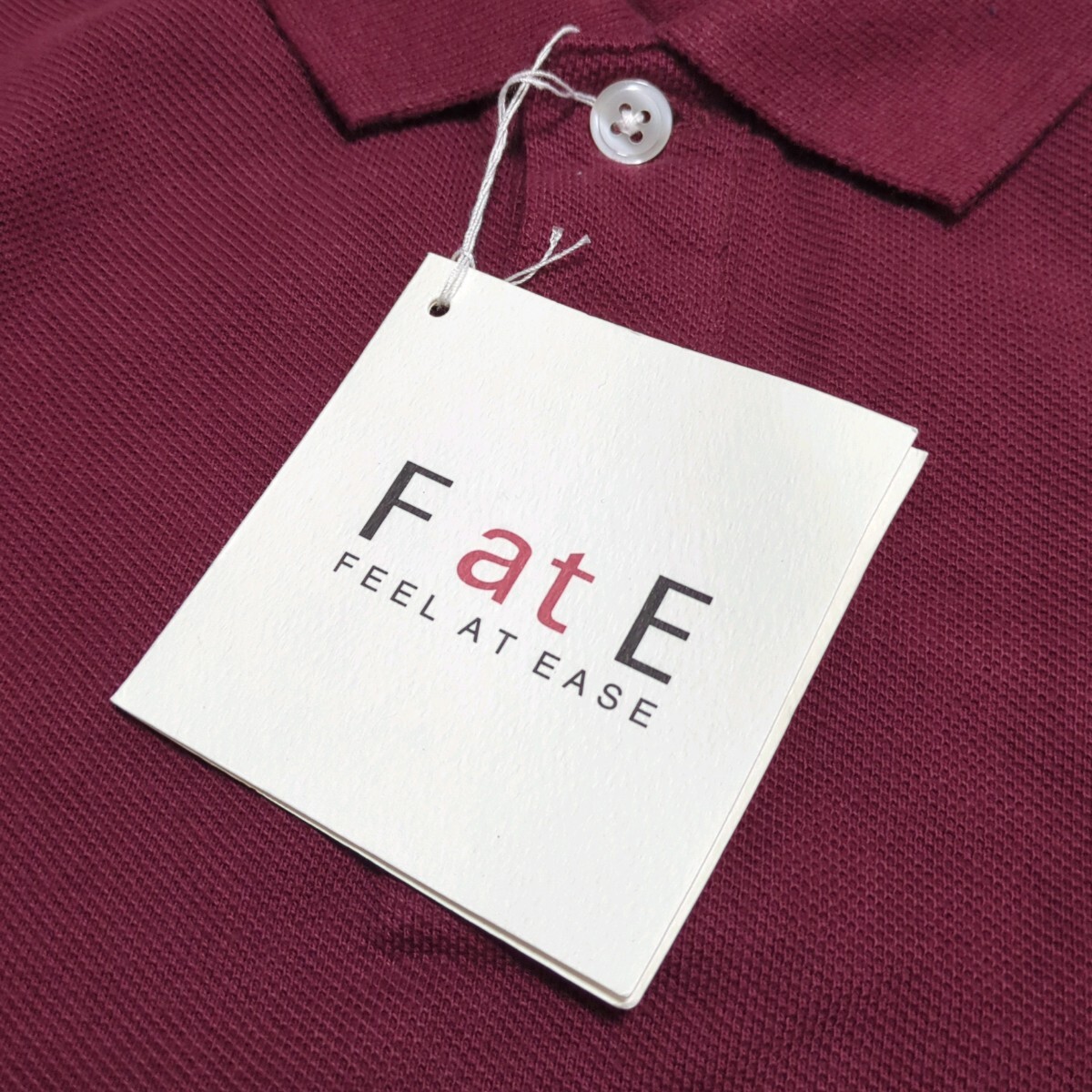 【送料無料】タグ付き未使用　FatE　千趣会　半袖　ポロシャツ　100㎝　えんじ　キッズ　子供服_画像4