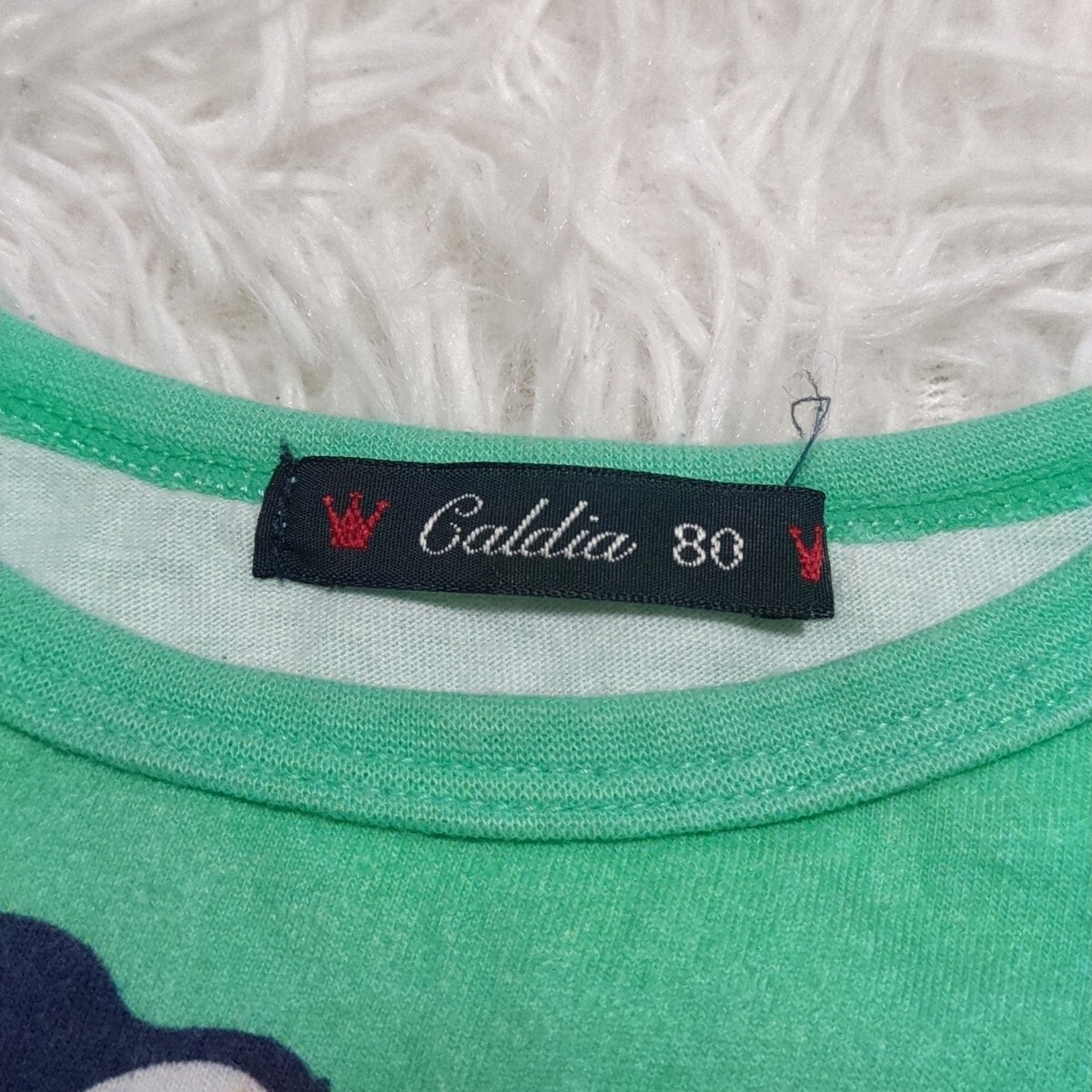 【送料無料】CALDIA　カルディア　半袖　Tシャツ　80㎝　ロゴ　ベビー　子供服_画像5