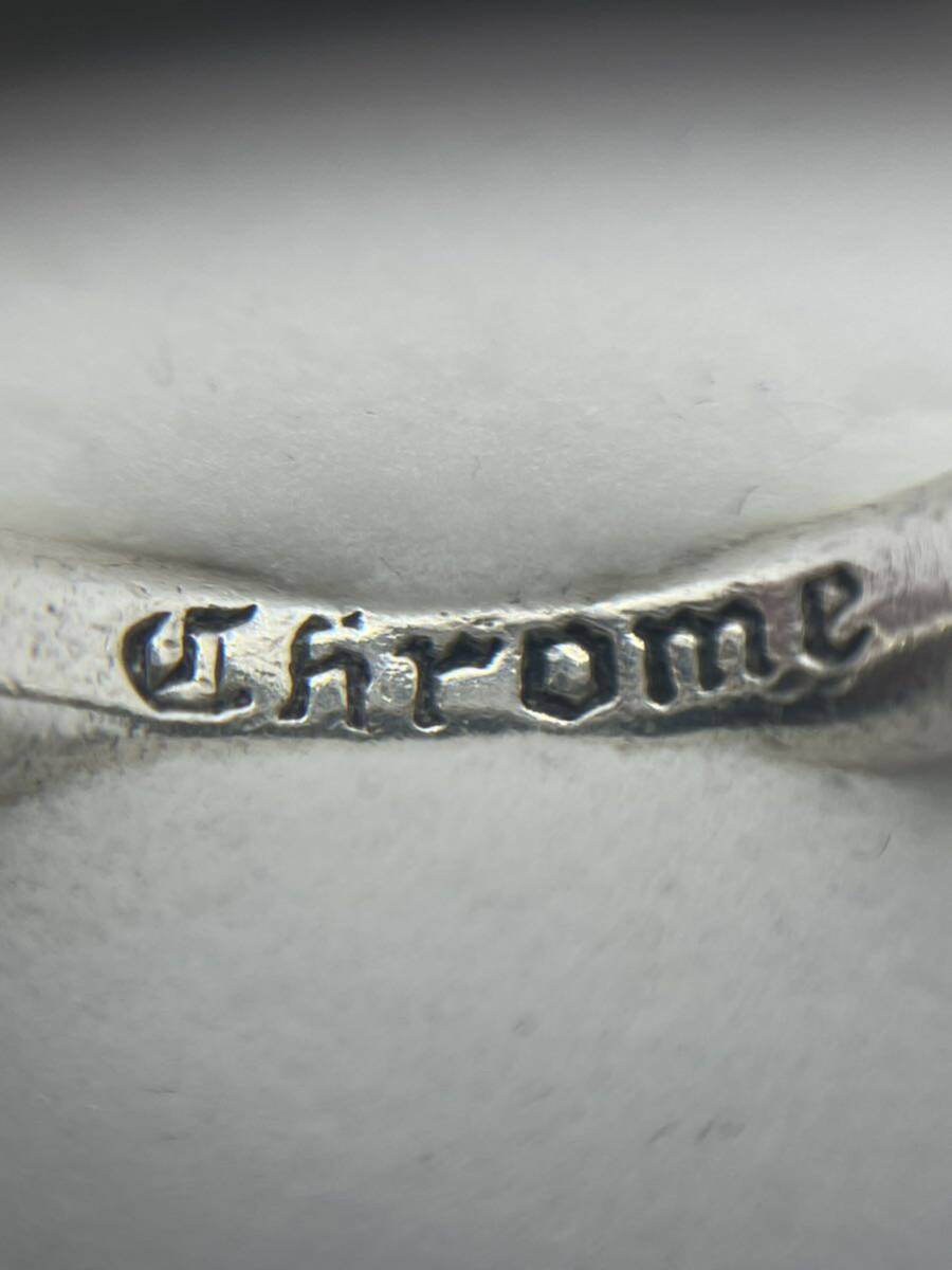 「正規品」CHROME HEARTS クロムハーツ スクロール バンド リング Scroll Band シルバー925 14号 指輪 アクセサリー ブランド 【メンズ】_画像7