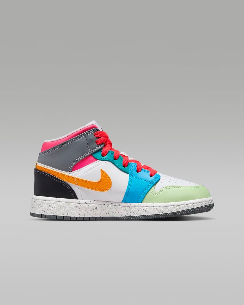 新品未使用 GS AirJordan1 Mid MultiColor 24.5cm NIKE ナイキ