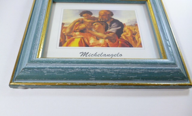 Й イタリア製 ミケランジェロ 壁掛け 壁飾り 聖家族 Й 絵 画 額 ITARY_画像2