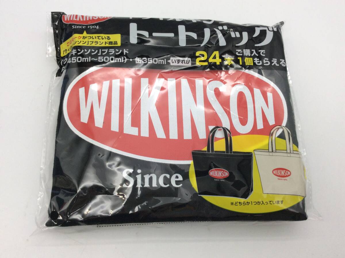 #9562 WILKINSON/ウィルキンソン トートバッグ 黒 ブラック 大容量 かばん エコバッグ 通学 買い物の画像1