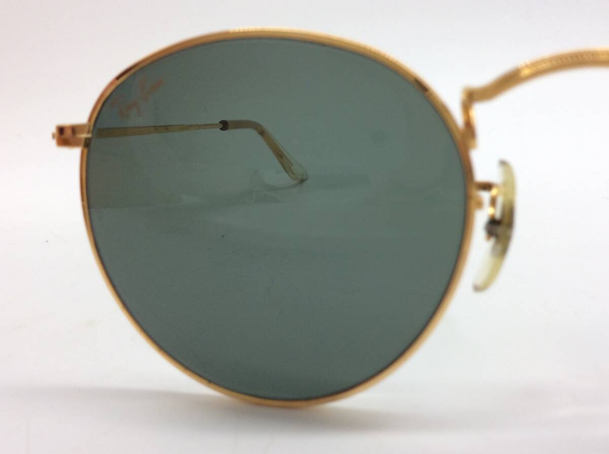 #1823　B&L レイバン W0603 ラウンドメタル ボシュロム ビンテージ ヴィンテージ Ray Ban ROUND METAL サングラス ケース付き_画像3