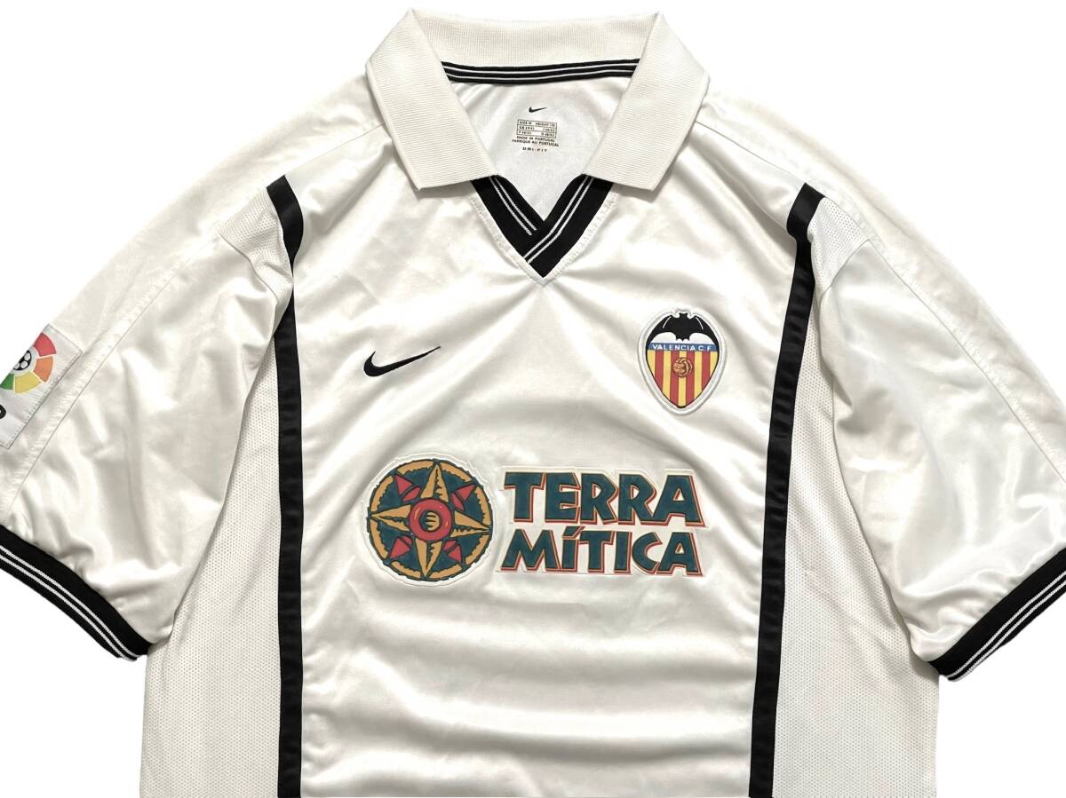 NIKE ナイキ 正規品00-01 UEFA チャンピオンズリーグ Valencia CFバレンシアCF ユニフォーム #11 メンズ Mサイズの画像7