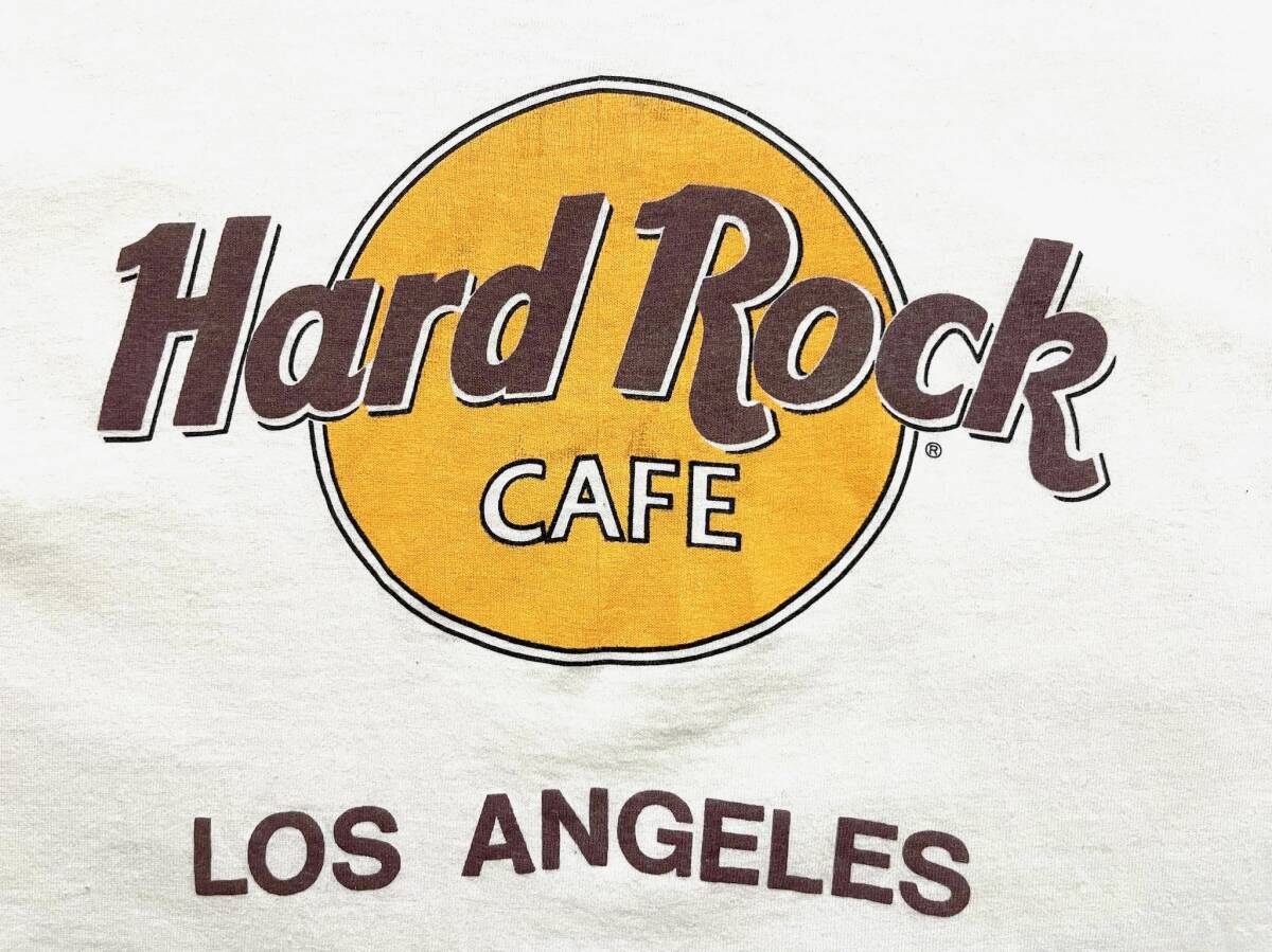 ハードロックカフェ Hard Rock Cafe USA製 LOS ANGELES ロサンジェルス Tシャツ 半袖 L ホワイト_画像2