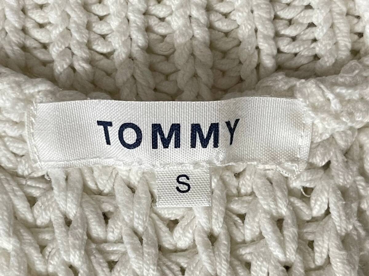 トミー TOMMY 国内正規品 ノースリーブ タートルネック ニット セーター S ホワイト_画像7