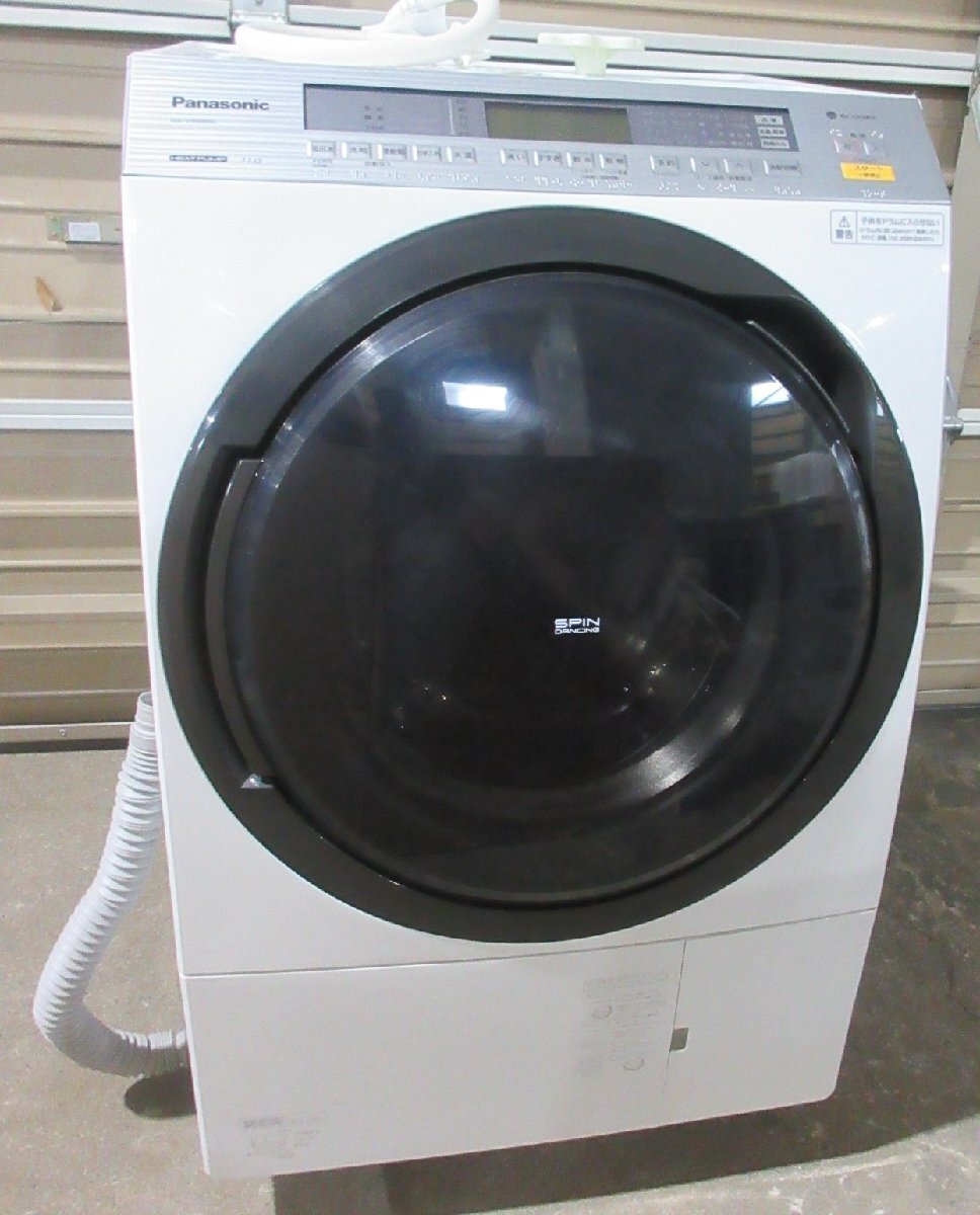 5262 激安中古！ Panasonic ななめドラム洗濯乾燥機 11kg 左開き 温水泡洗浄 液体洗剤・柔軟剤 自動投入 NA-VX8800Lの画像2
