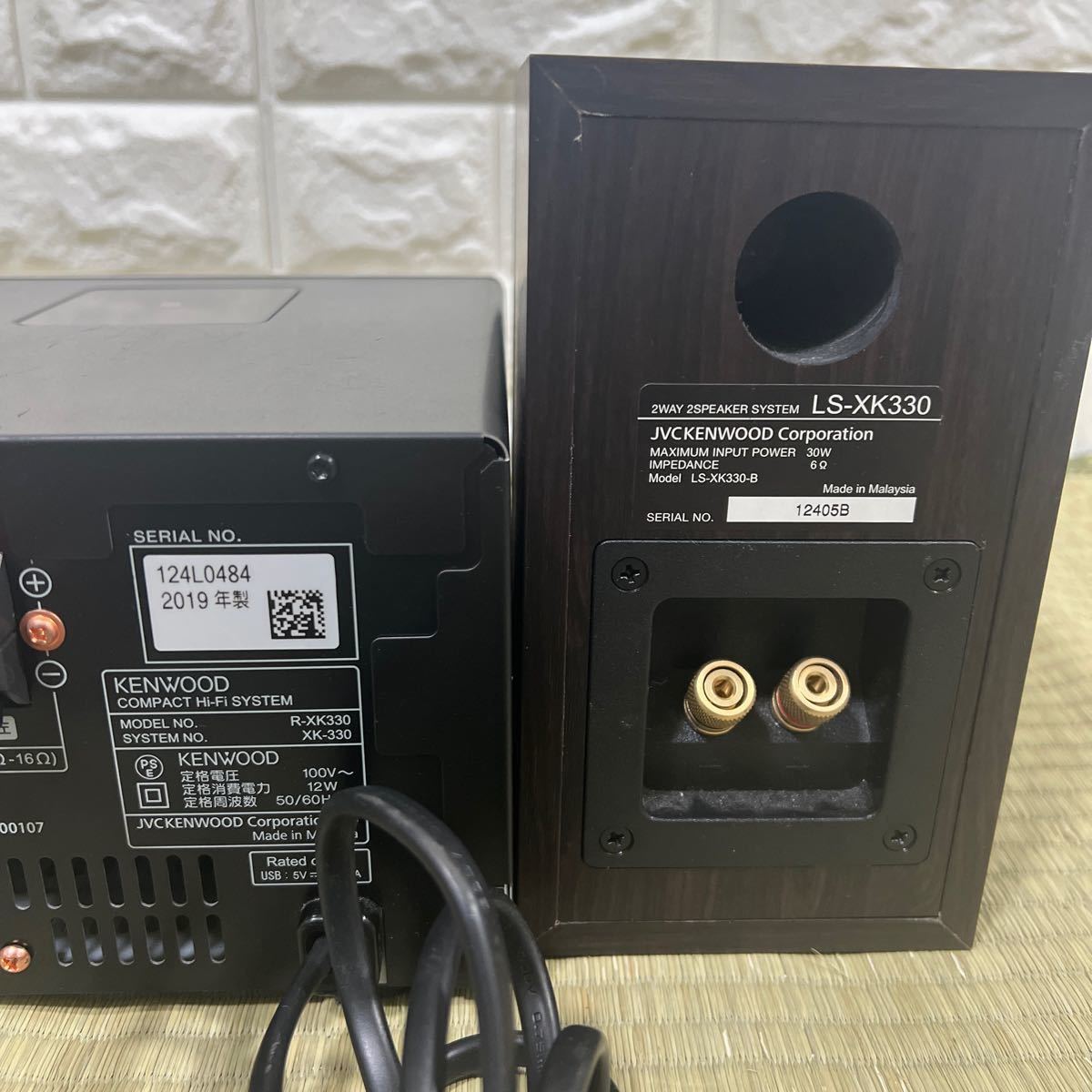 KENWOOD Bluetooth/USB/CDコンポ XK-330 R-XK330/LS-XK330 ハイレゾ 2019年製 ジャンク品_画像5