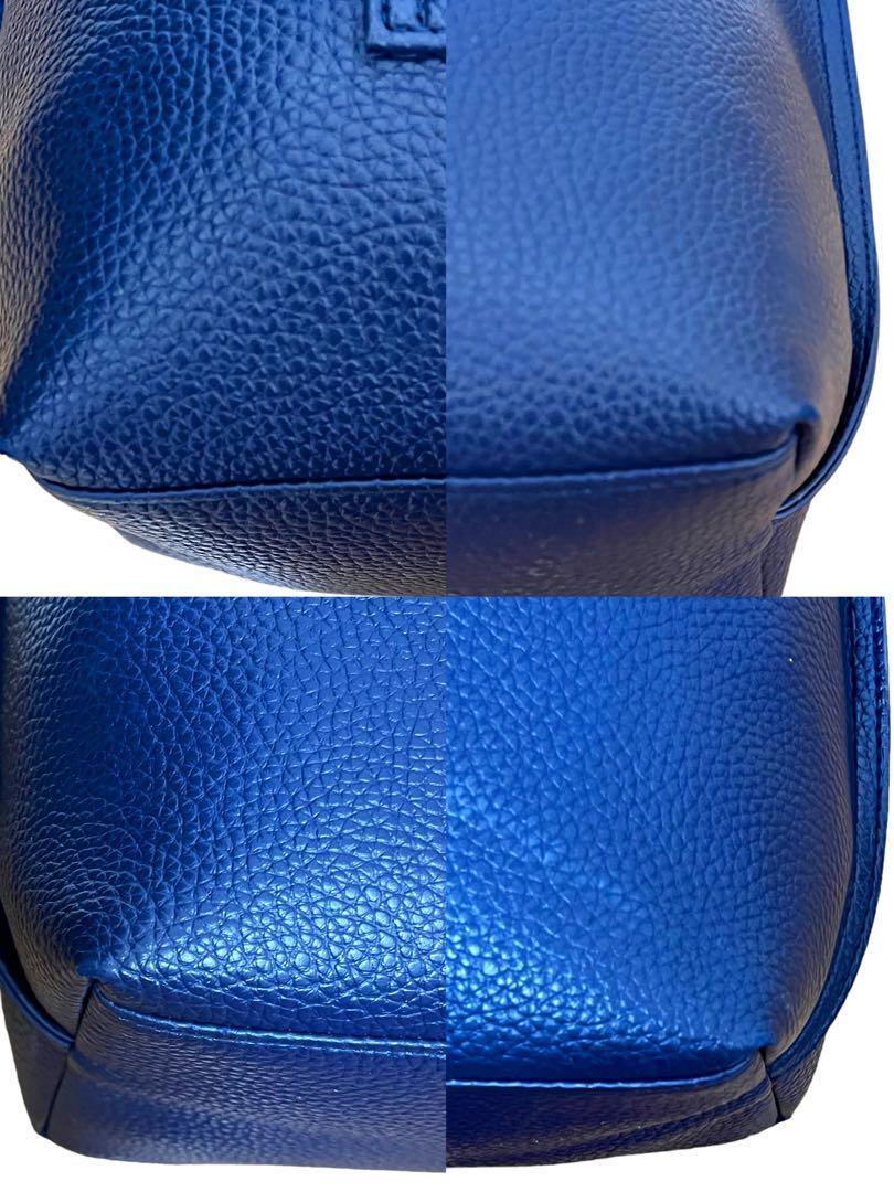 [ rare color / blue ]GLOBALWORK glow bar Work Chevrolet The - leather tote bag shoulder .. business A4 possible high capacity men's navy blue commuting going to school 