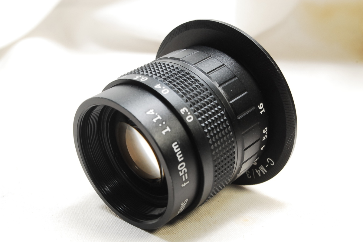 ★新品未使用品★Fujian CCTV 50mm f1.4 ブラック レンズ Cマウント マイクロ4/3 m4/3 パナソニック オリンパス マニュアルレンズ★マイク_画像5