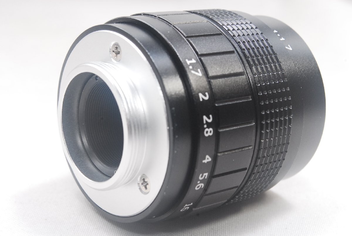 ★新品未使用品★Fujian CCTV 35mm F1.7 BK Canon キャノン C-EOS.M マウント Cマウント レンズ ミラーレス マウントアダプター_画像4