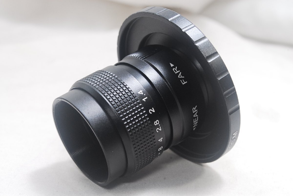 ★新品未使用品★Fujian CCTV 25mm F1.4 Canon キャノン C-EOS.M Cマウント レンズ BK★ミラーレスマウントアダプター_画像6