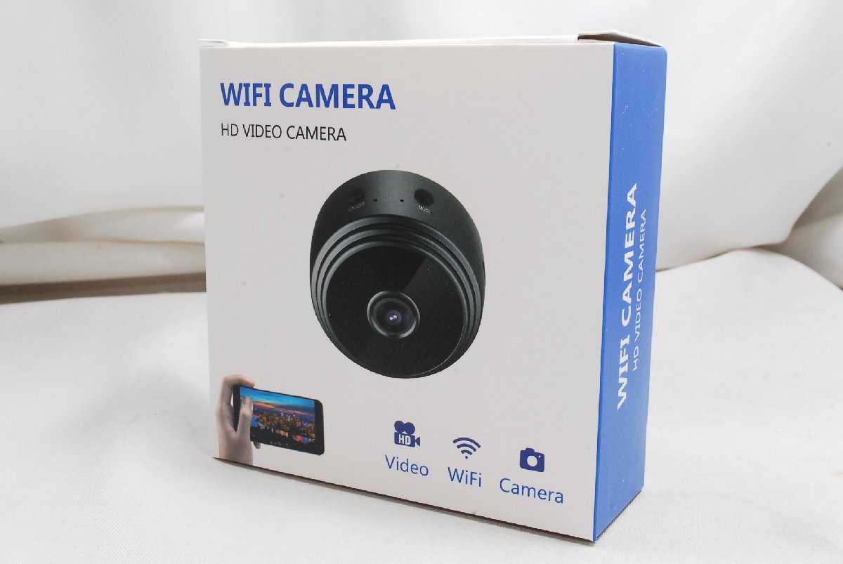 ★新品未使用品★A9 防犯 監視 WIFI 小型カメラ HDビデオカメラ ナイトビジョン 1080P ホワイト WH MicroSDカード32GB♪★_画像5