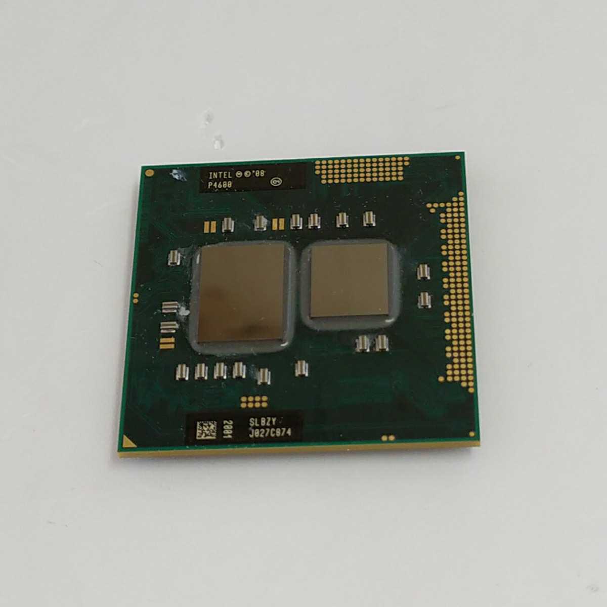 即日発 速達可 送料185円～ ノートパソコン用 CPU Intel Celeron Dual-Core P4600 2.00GHz/2コア/2スレッド/SLBZY ★ 動作確認済 CD0016_画像1