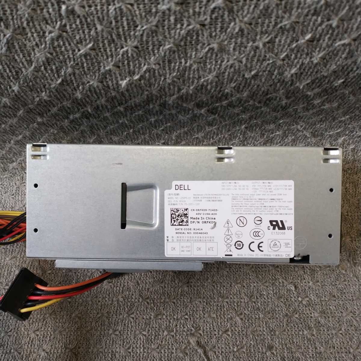  Gifu the same day departure special delivery possible * DELL original 250W TFX power supply power supply unit DP/N: 0RFK09 L250PS-01 * operation verification settled U231W