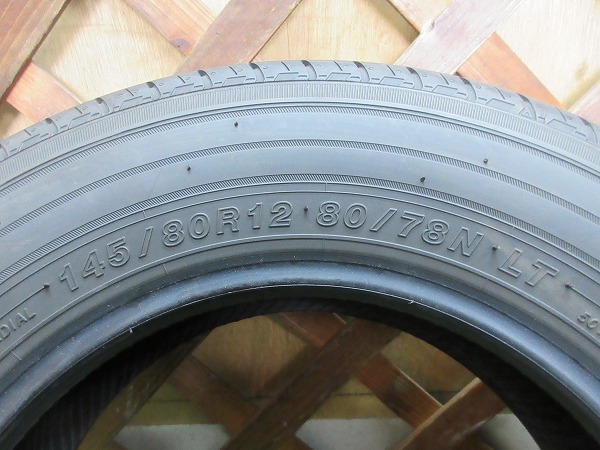 【C732】145/80R12 80/78N ヨコハマ JOB RY52 4本セット!!の画像6