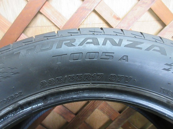 【C702】225/55R17 ブリヂストン トランザ T005A 2本セット!!_画像7