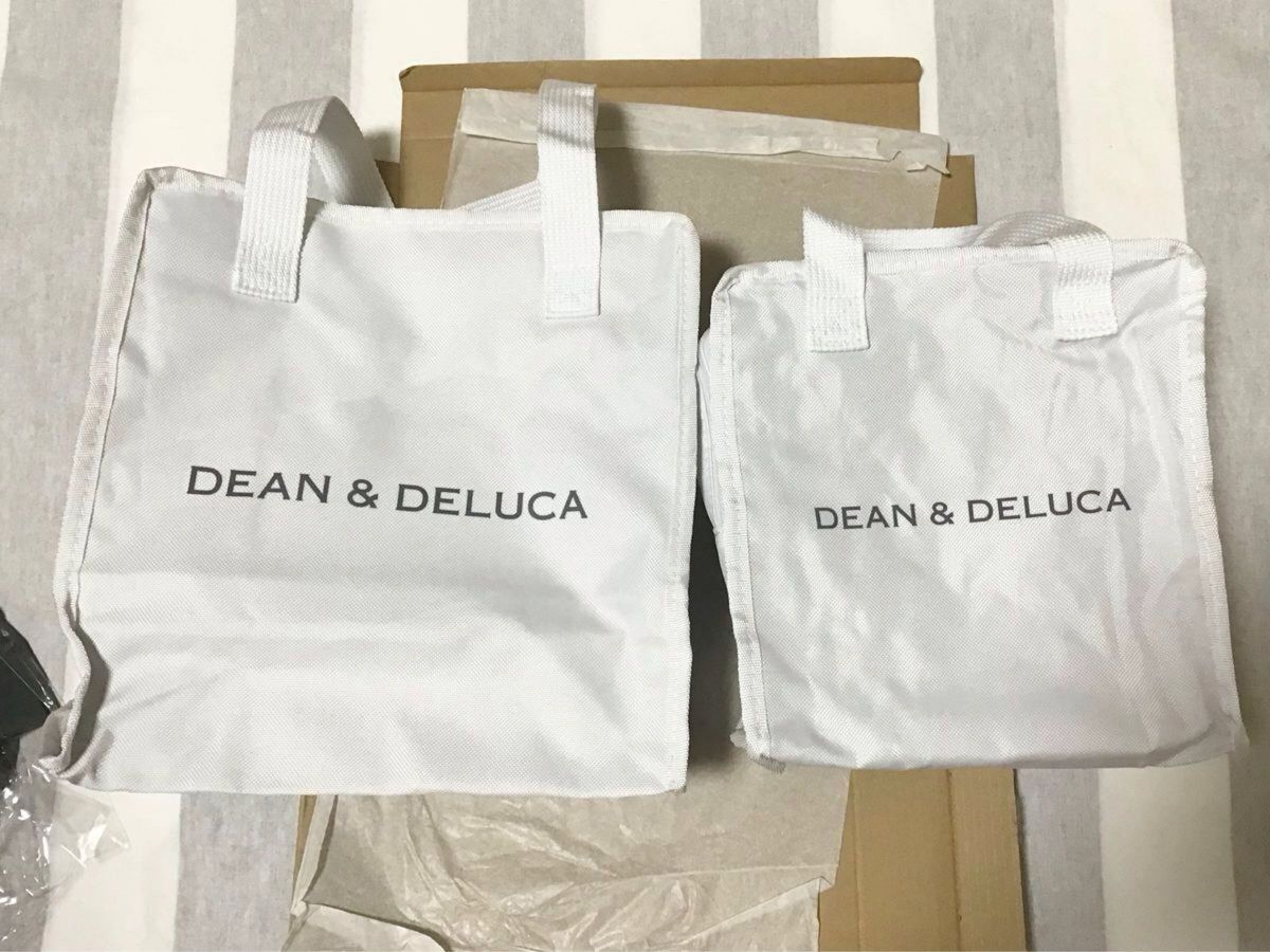 ディーンアンドデルーカ　 DEAN&DELUCA 保冷バック クーラーバッグ　2個セット　軽量　廃盤　大人気　ホワイト　白