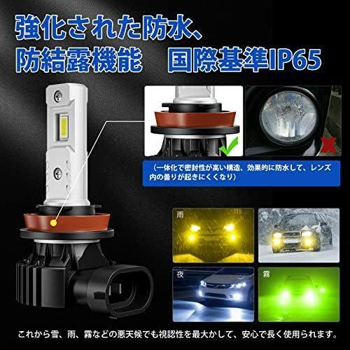 ホワイト 「新規爆光ledフォグ」SUPAREE LEDフォグランプ H8 H16 h11 H9 車検対応 DC12V車用 20W 6000K ホワイト 高輝度 一体型 無極性 2個_画像5