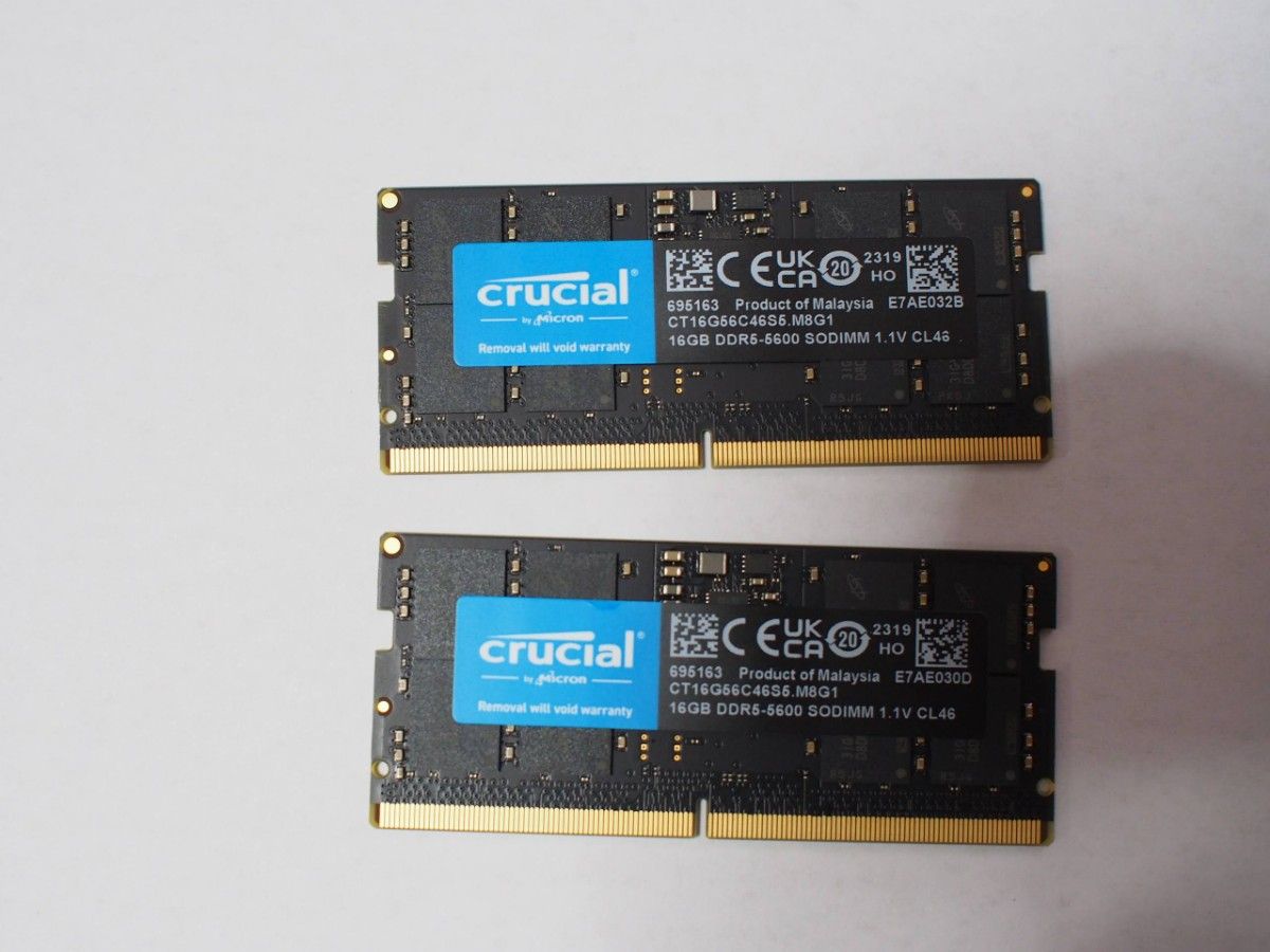 Crusial 32GB DDR5 5600 SODIMM (16GB x2)