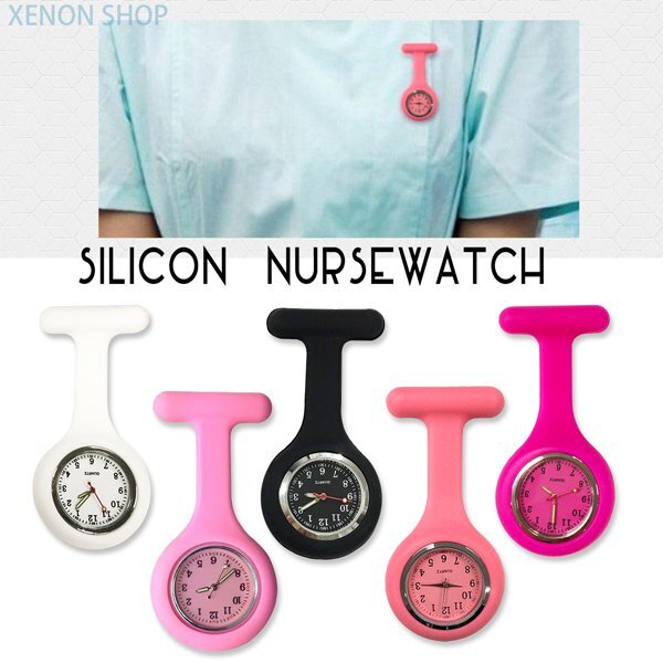  silicon na- Swatch medical care .. person optimum is possible to choose 5 color reverse . face pocket watch clip clock .. measurement life waterproof nurse nursing . analogue clock 